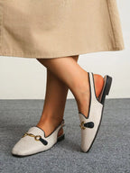Bianca Slingback Sandals detail view styled for Avrienne