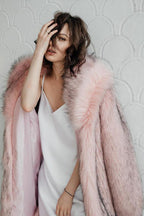Faux Fur Plush Warm Open Front Coat image 2
