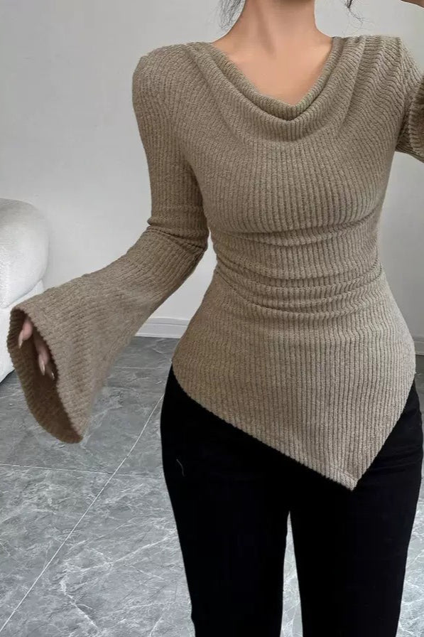 Bodycon Off-Shoulder Knit Top image 2
