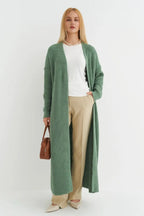 Oversized Long-Length Knit Cardigan image 6