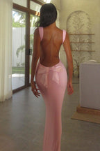 Bow Back Spaghetti Strap Formal Dress image 19