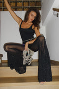 Rhinestone High Waist Bootcut Pant image 2