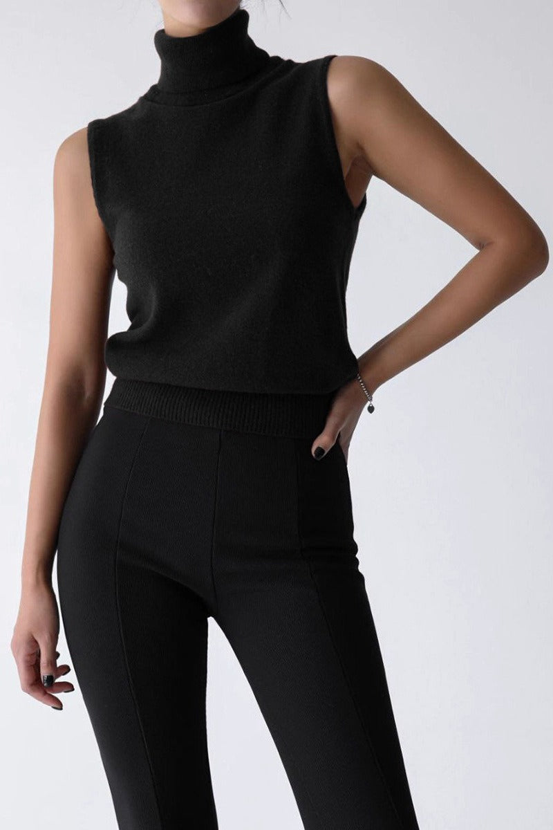 Slim Turtleneck Knit Top image 9