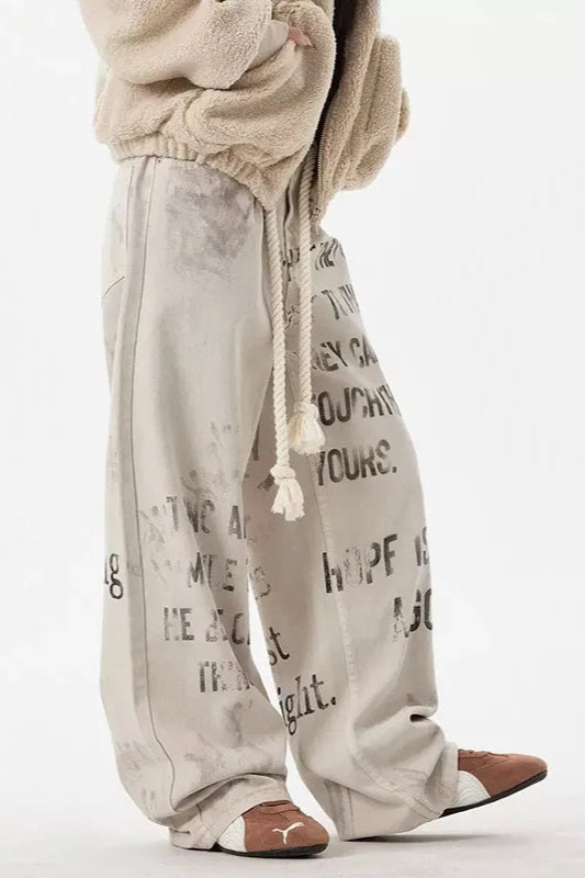Apricot Graffiti Straight Denim Jeans image 13