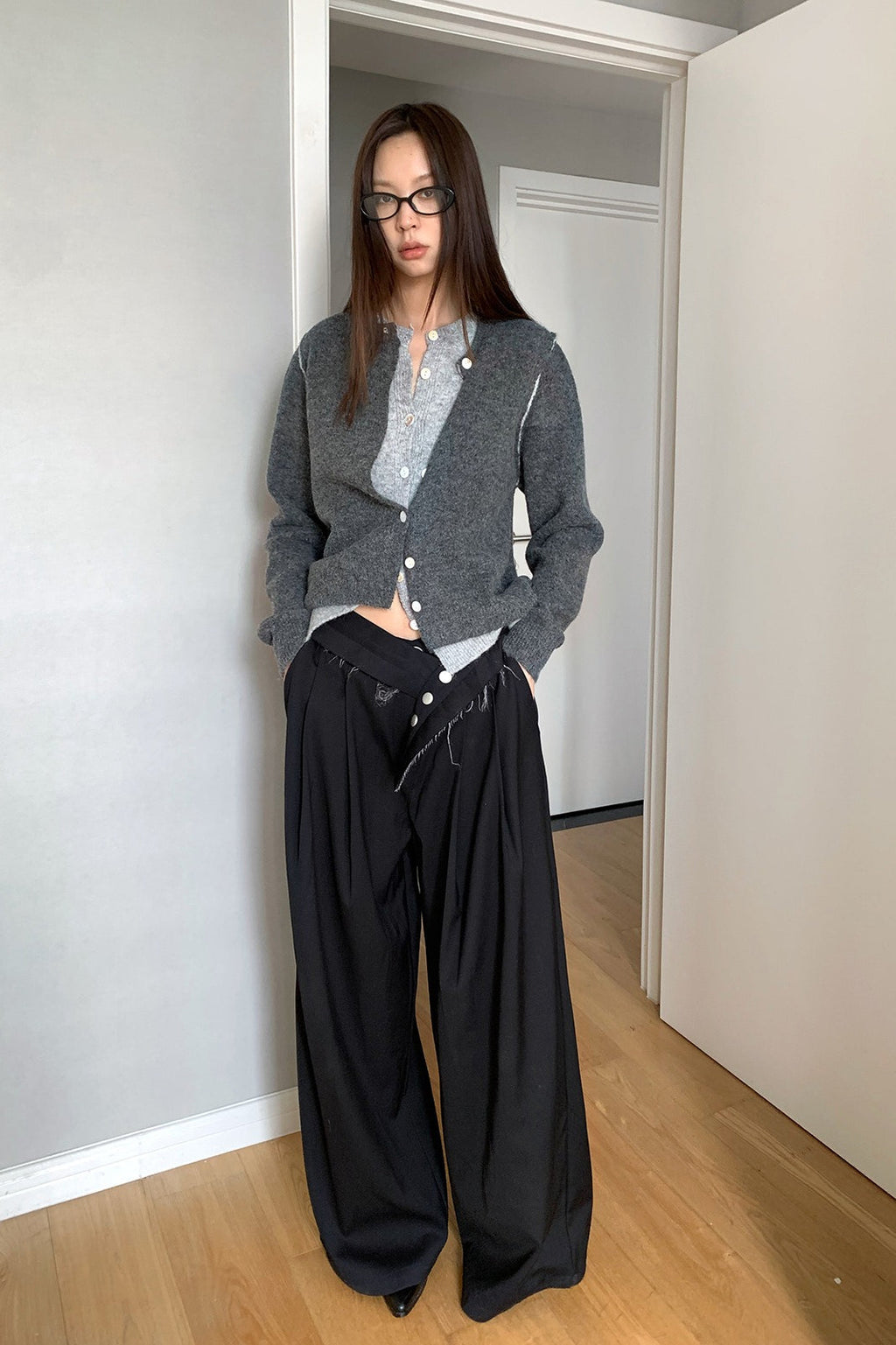 Vintage Wide-Leg Straight-Leg Pants image 7