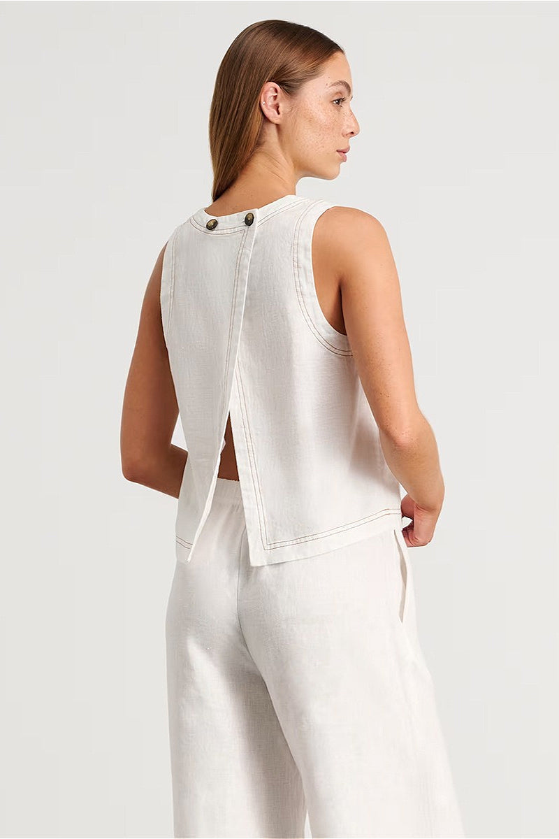 Cotton Linen Vest Two Piece Set image 4