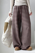 Striped Knit Thickened Casual Pants image 1