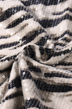 Sequin Zebra Print Sexy Skirt image 7