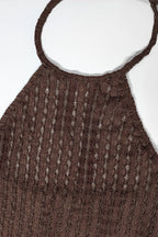 Halter Neck Bodycon Maxi Sweater Dress image 7