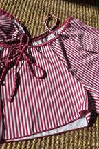 Colorblock Polka Dot Three Piece Swim Set image 12