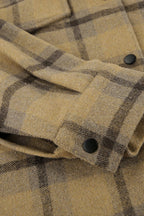 Vintage Loose Plaid Wool Coat image 5