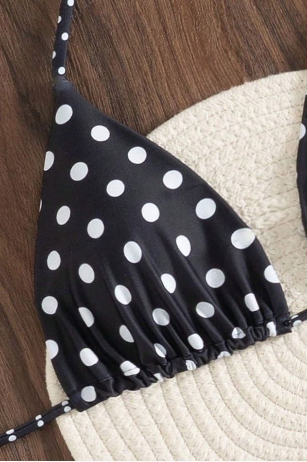 Polka Dot Push Up Bikini Set image 4