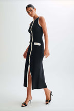 Knit Sleeveless Bodycon Sweater Dress image 5
