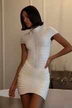 Floral Ruched Strapless Maxi Dress image 5