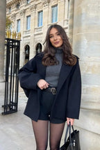 Relaxed Fit Short Wool Blend Jacket image 4