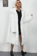 Faux Fur Longline Plus Size Coat image 7