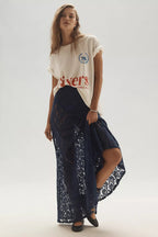 Lace Hollow Out Long Skirt image 7