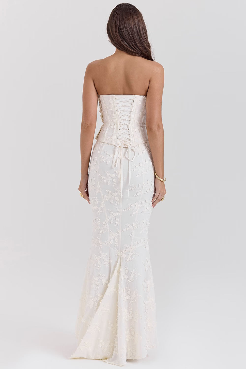 Embroidered Bustier Bodycon Formal Dress image 3