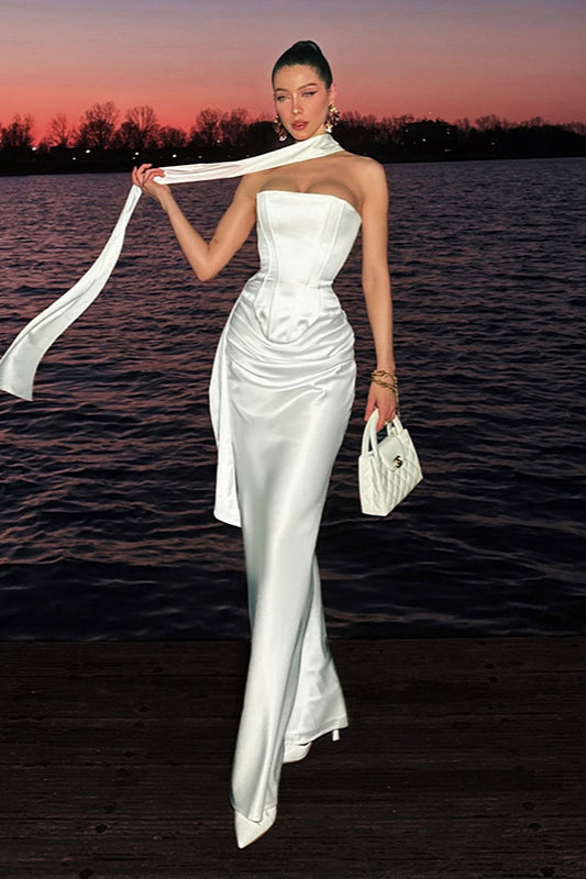 Slimming Square Neck Waist-Cinched Party Dress image 4