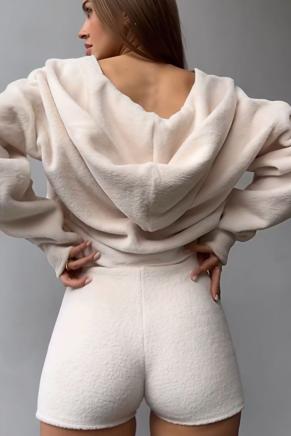Fuzzy Solid Cardigan Tank Three Piece Set image 5