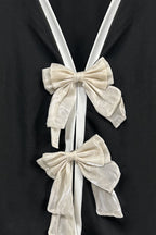 Bow Back Loose Casual Long Sleeve Tee image 4