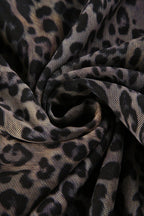 Lace Trim Leopard Patchwork Skirt image 4