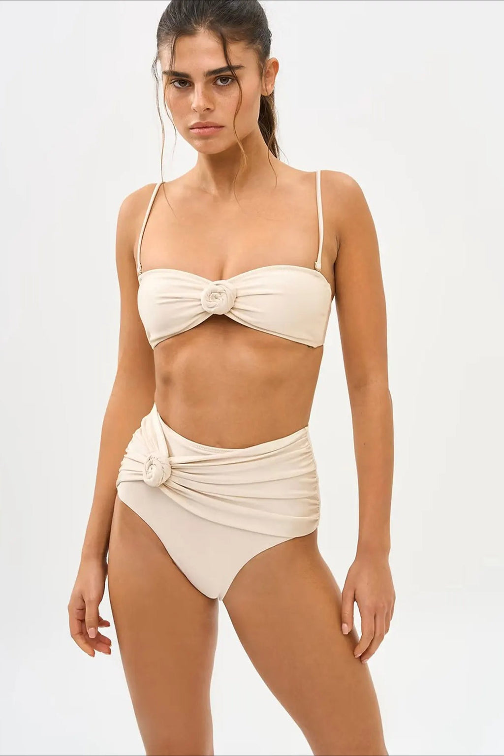 Floral High Waist Bikini Set image 4
