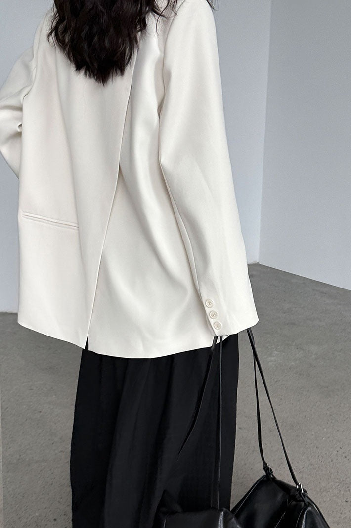 Split Back Relaxed Fit Blazer image 5