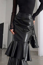 Vintage High-Waist Mermaid Maxi Skirt image 3