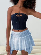Fairy Grunge Layered Ruffle Skirt image 7