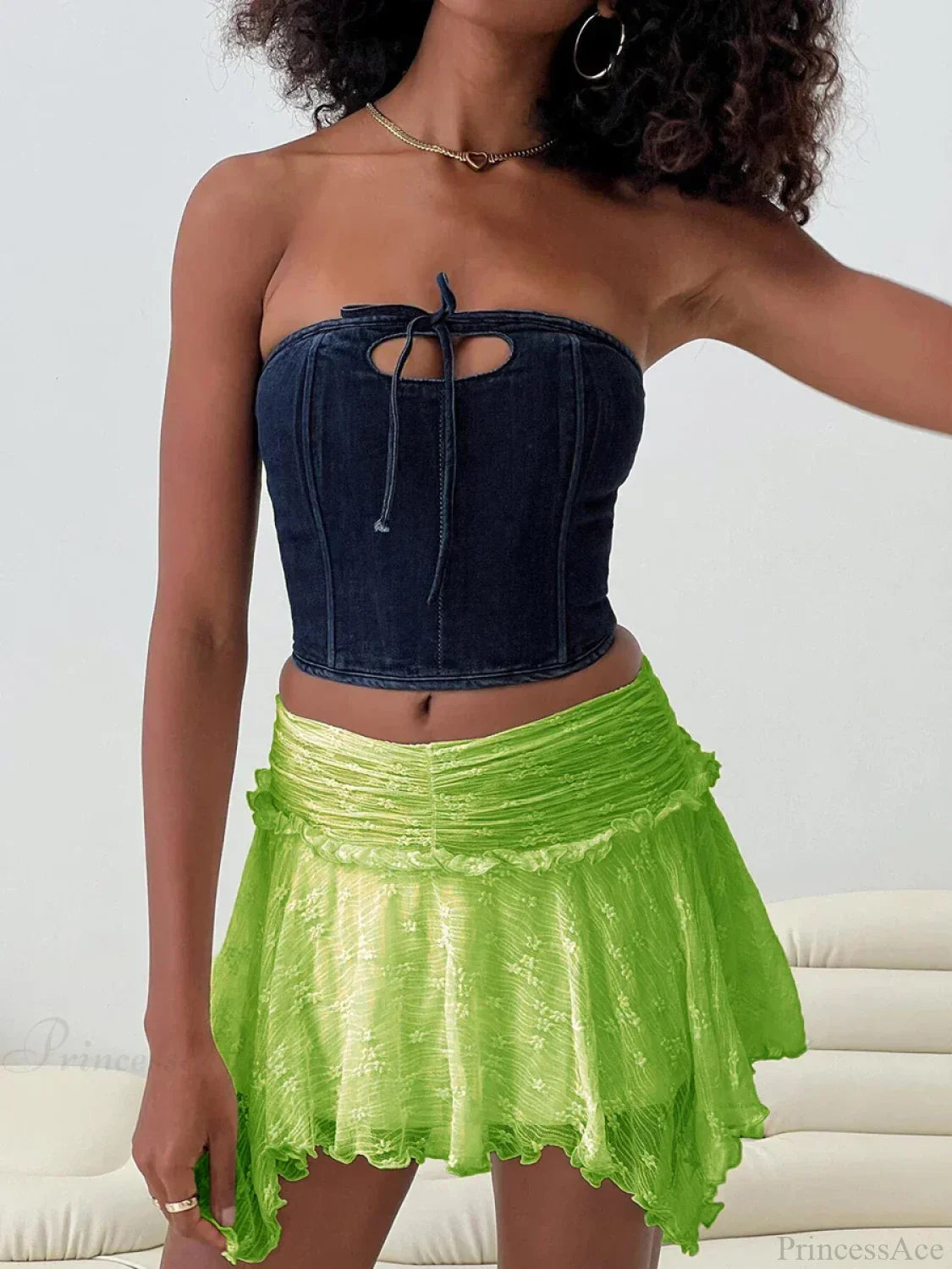 Fairy Grunge Layered Ruffle Skirt image 6