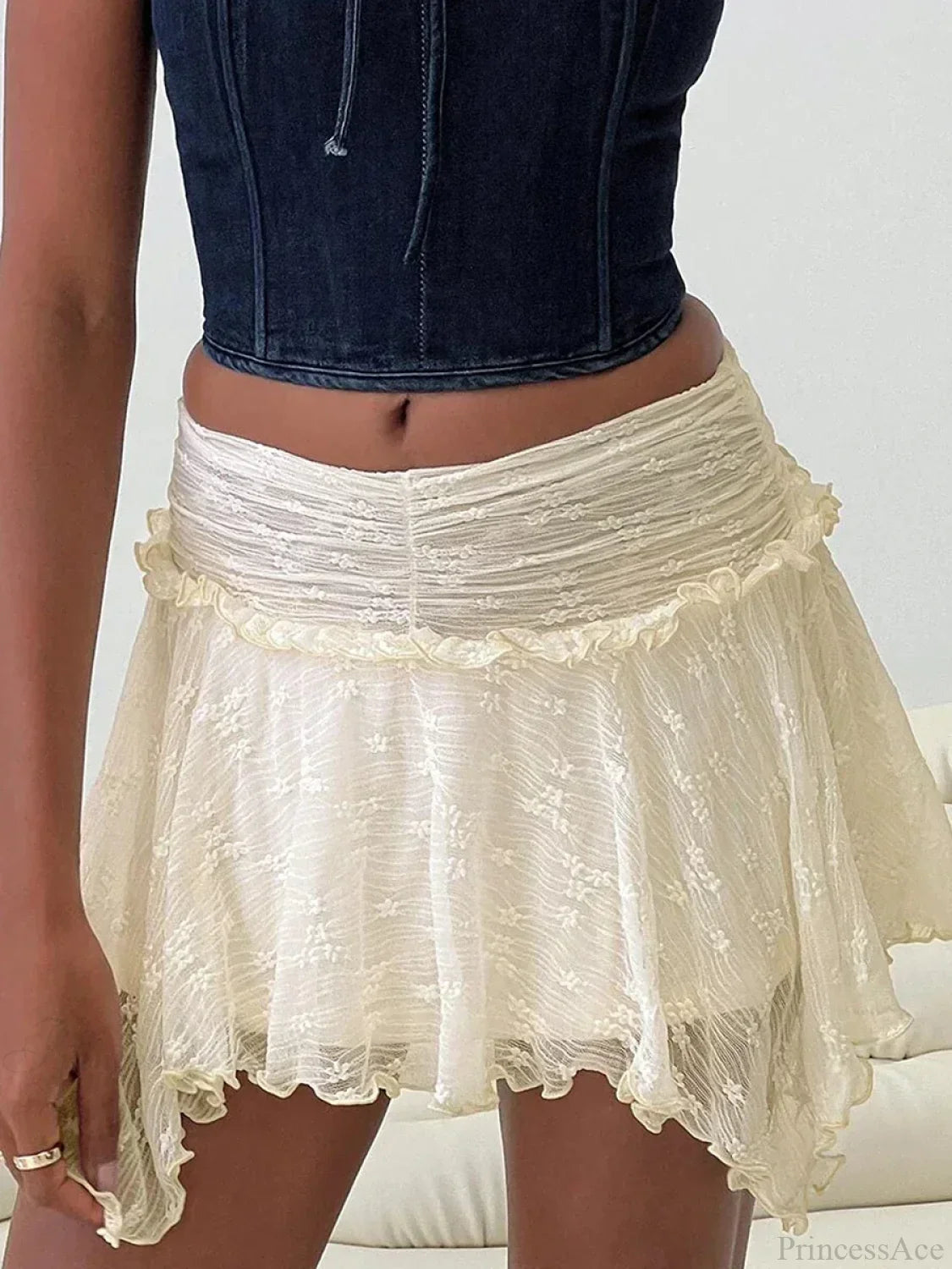 Fairy Grunge Layered Ruffle Skirt image 1