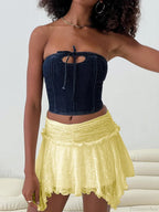 Fairy Grunge Layered Ruffle Skirt image 2