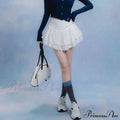Fairycore Ruffle Lace Coquette Layered Mesh Korean Skirt image 1