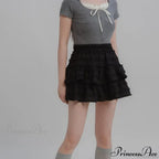 Fairycore White Lace Patchwork Layered Skirt image 6