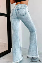 Fall Blue Ripped High Waisted Casual Baggy Denim Street Fashionable Jean image 3