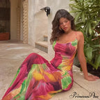 Fashion Backless Slip Maxi Dress image 3