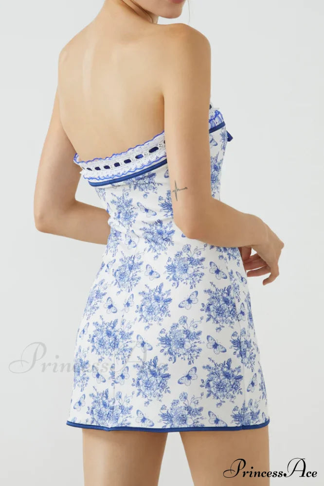Fashion Bouquet Floral Charming Tube Short Dress image 7
