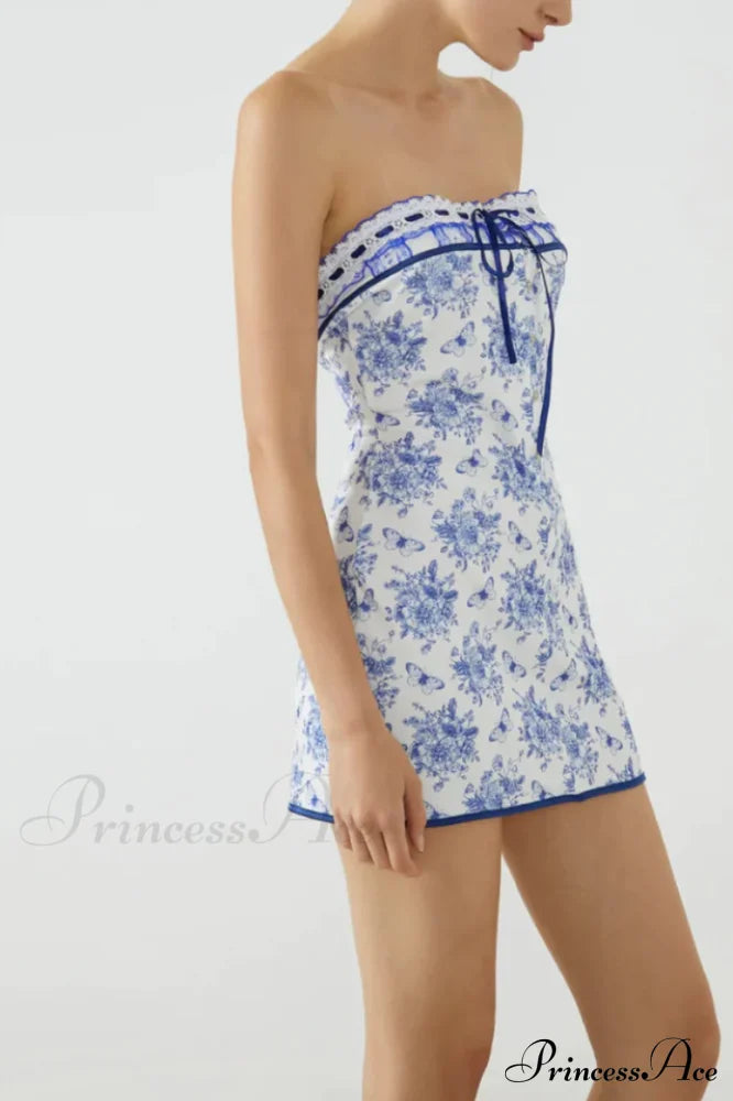 Fashion Bouquet Floral Charming Tube Short Dress image 6