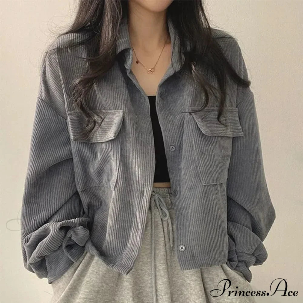 Fashion Casual Comfy Corduroy Jacket image 2