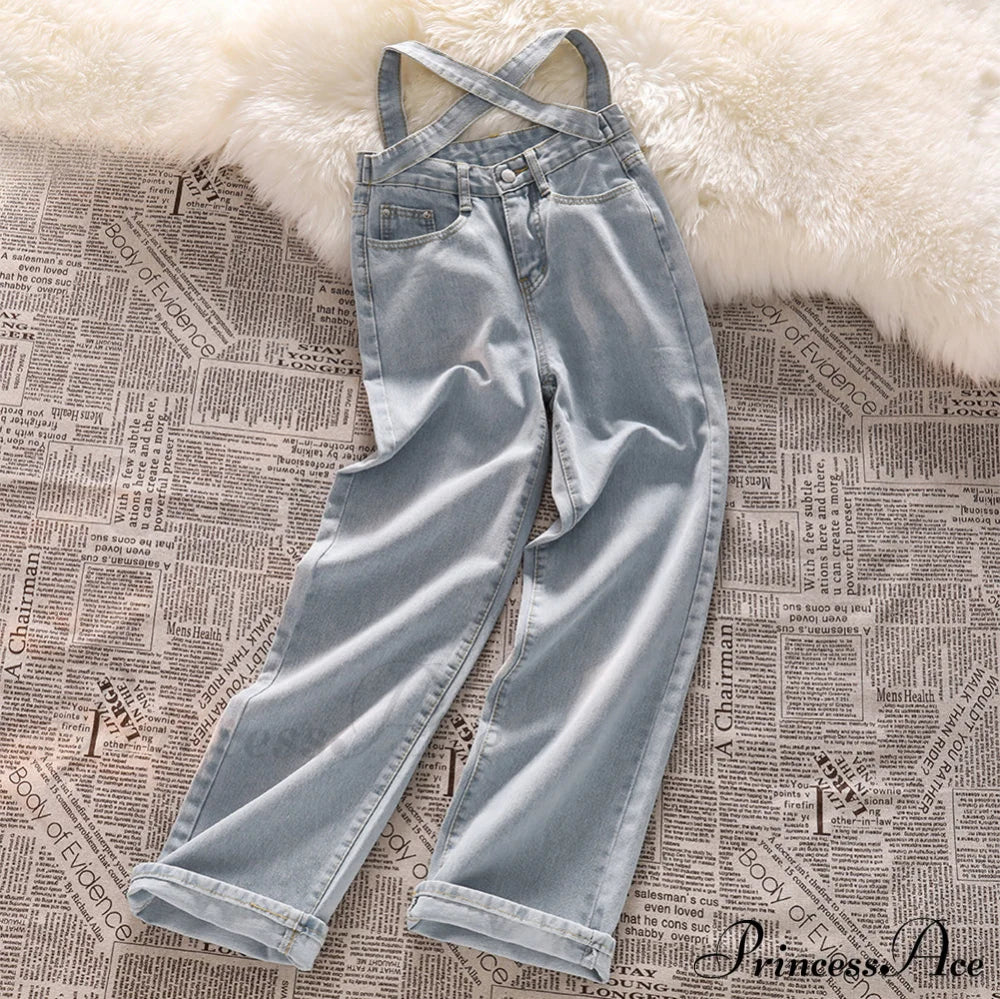 Fashion Cotton Cross Belt Jeans image 4