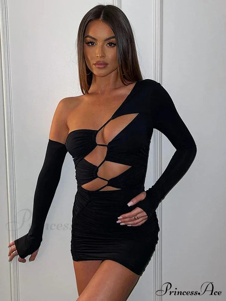 Fashion Cut Out Bandage Club Bodycon Mini Dress image 3