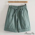 Fashion Elastic Waist Loose Shorts image 1