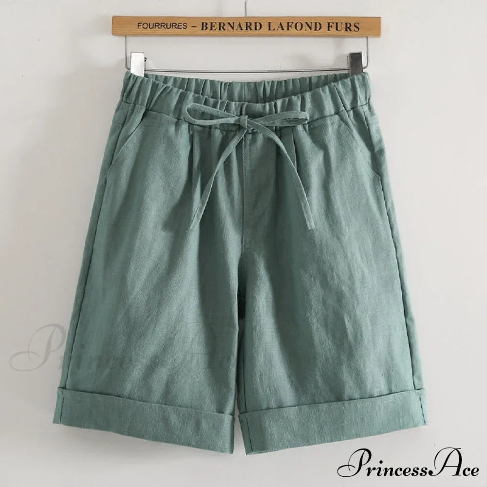 Fashion Elastic Waist Loose Shorts image 1