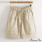 Fashion Elastic Waist Loose Shorts image 2