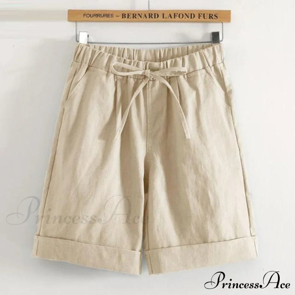 Fashion Elastic Waist Loose Shorts image 2