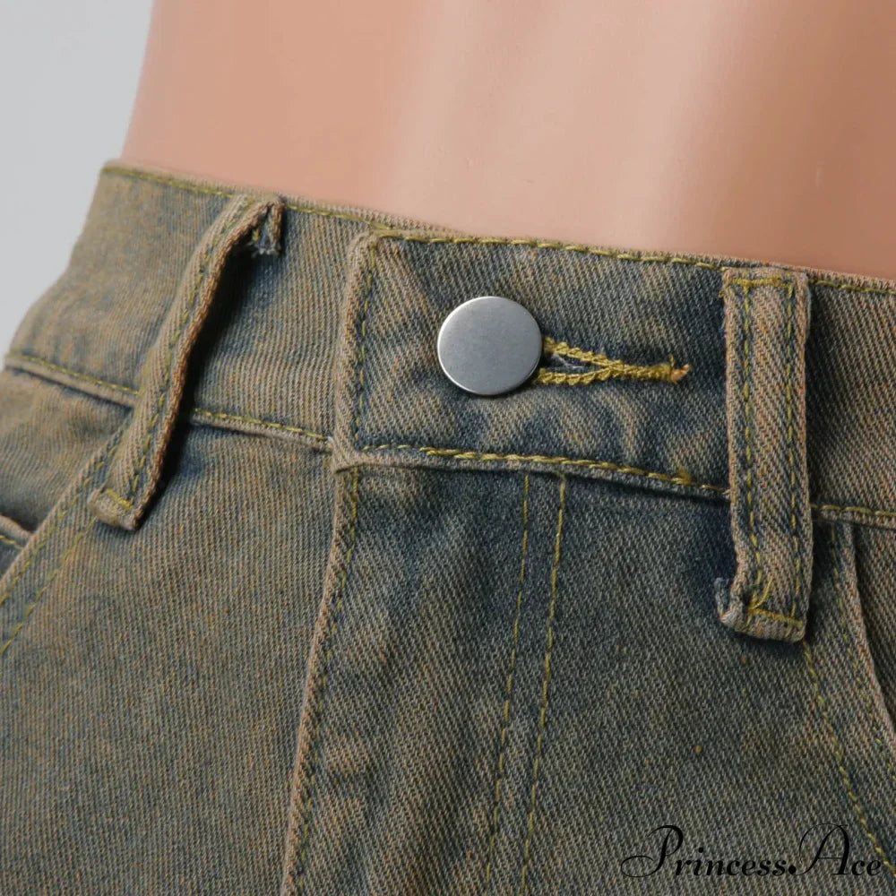 Fashion Harajuku Denim Summer High Waist Casual Vintage Jean Short image 2