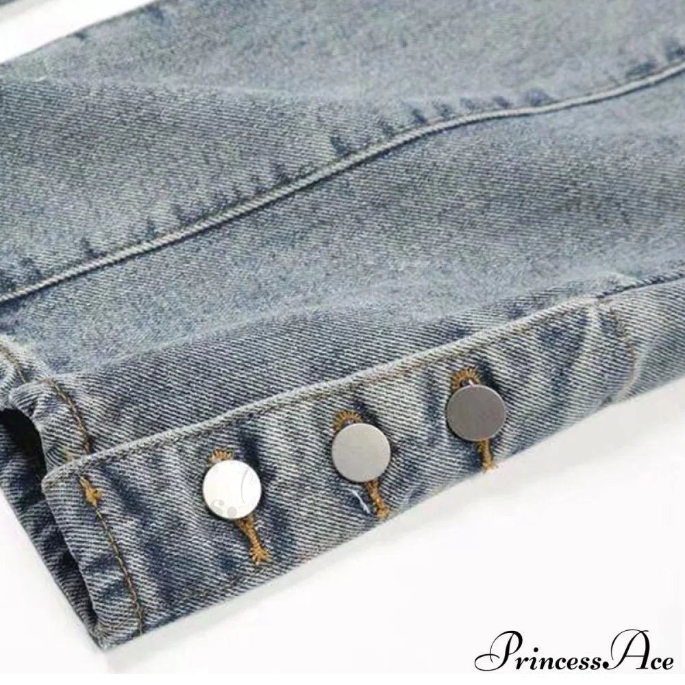 Fashion Letter Print Loose Jeans image 4