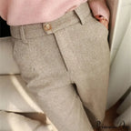 Fashion Office Wear High Waist Harem Pencil Trousers Autumn Winter Pants image 9