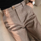 Fashion Office Wear High Waist Harem Pencil Trousers Autumn Winter Pants image 10